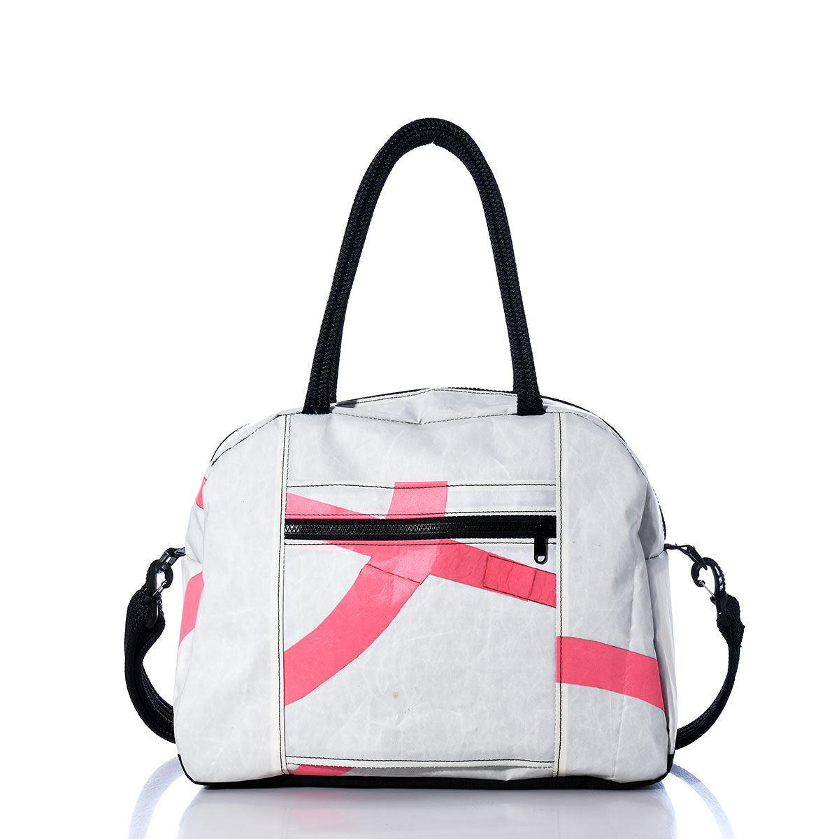 Vintage Pink and White Essential Weekender Travel Bag Alternate View