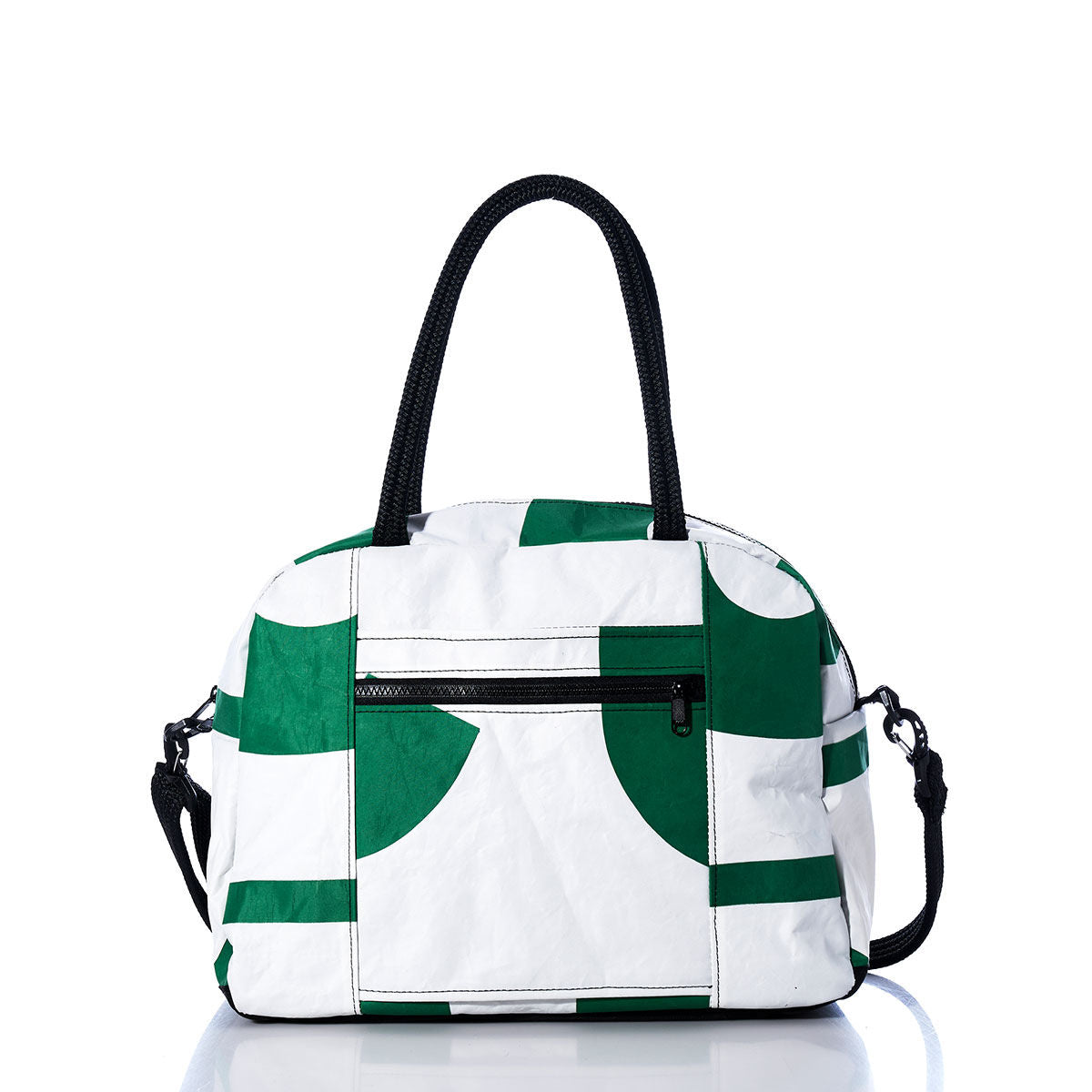 Vintage Green Numbers Essential Weekender Travel Bag Alternate View