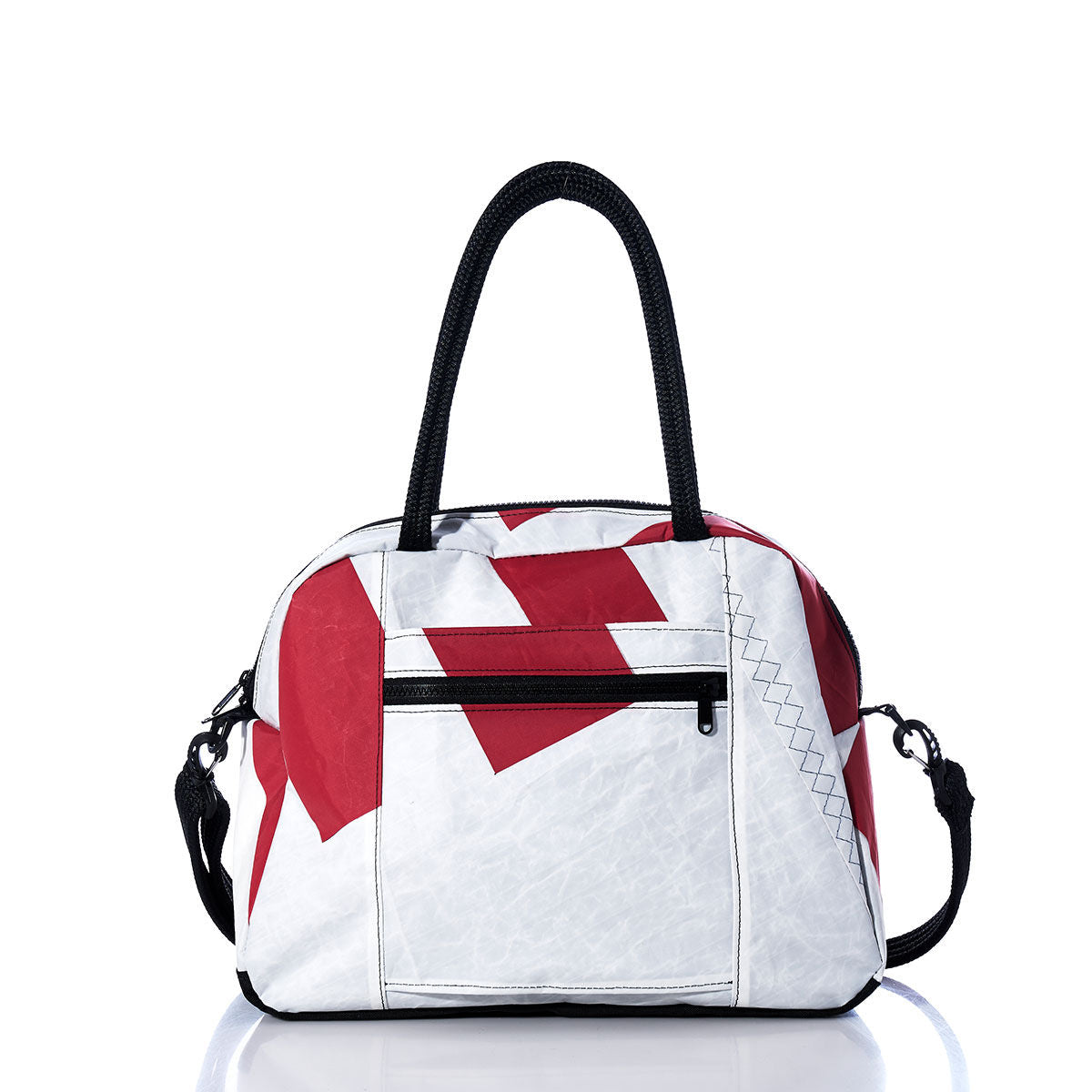 Vintage Red and White Essential Weekender Travel Bag Alternate View