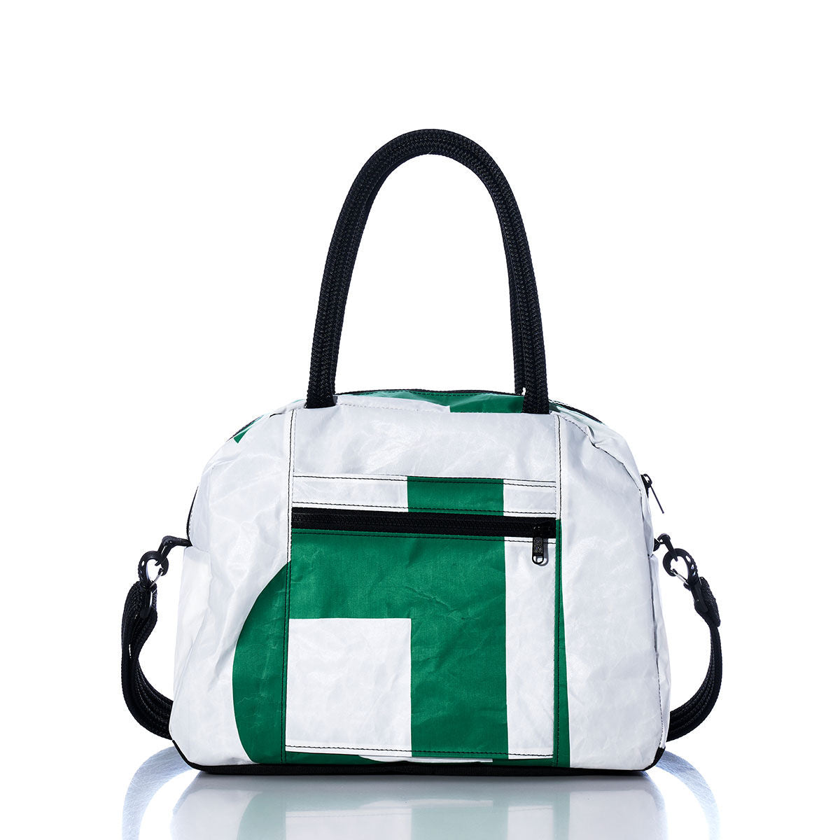 Vintage Green Letters Essential Weekender Travel Bag Alternate View