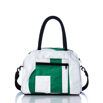 Vintage Green Letters Essential Weekender Travel Bag Alternate View