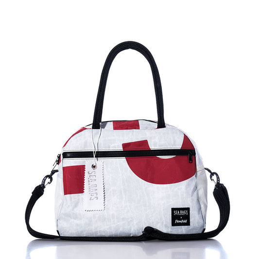 Vintage Red and White Essential Weekender Travel Bag
