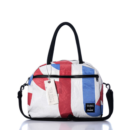Vintage Red and Blue Essential Weekender Travel Bag
