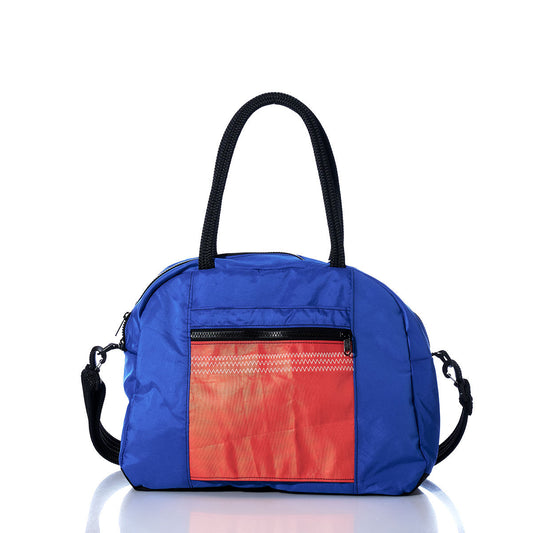Vintage Blue and Orange Essential Weekender Travel Bag Alternate View