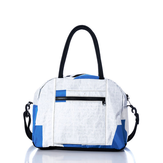 Vintage Blue and White Essential Weekender Travel Bag Alternate View