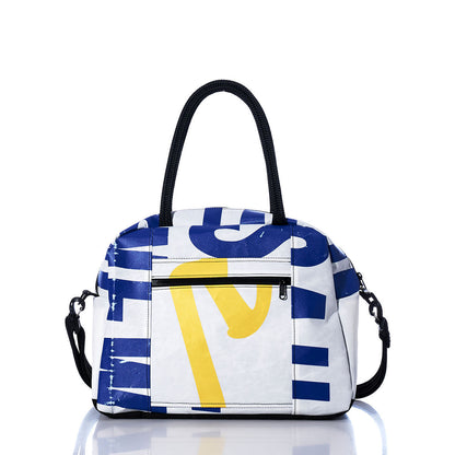 Vintage Blue and Yellow Essential Weekender Travel Bag Alternate View