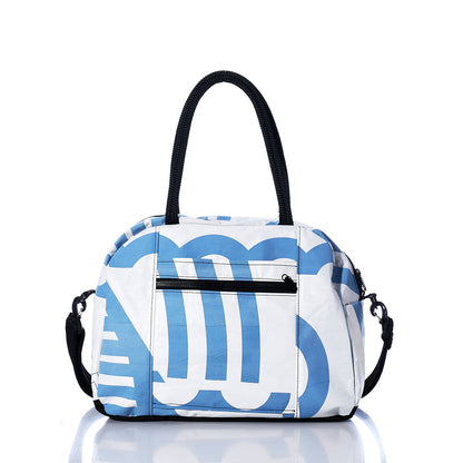 Vintage Blue and White Essential Weekender Travel Bag Alternate View