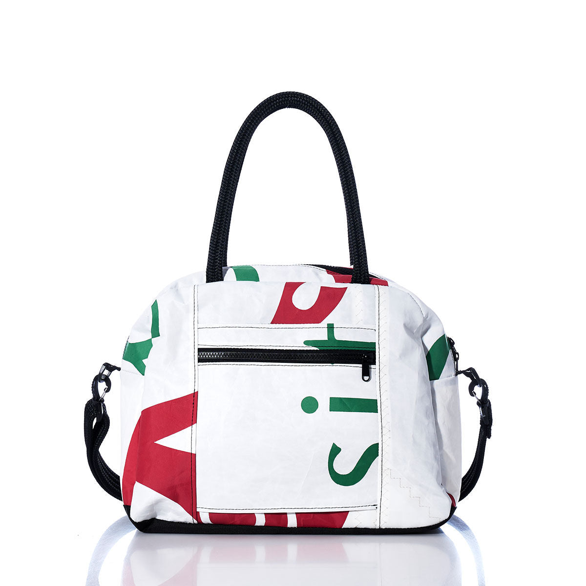 Vintage Red and Green Essential Weekender Travel Bag Alternate View