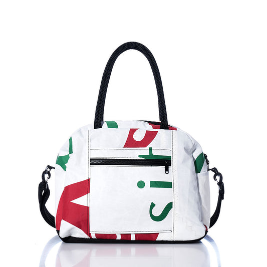 Vintage Red and Green Essential Weekender Travel Bag Alternate View