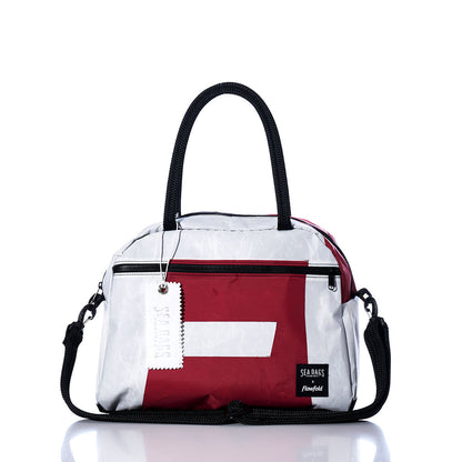 Vintage Red and White Essential Weekender Travel Bag
