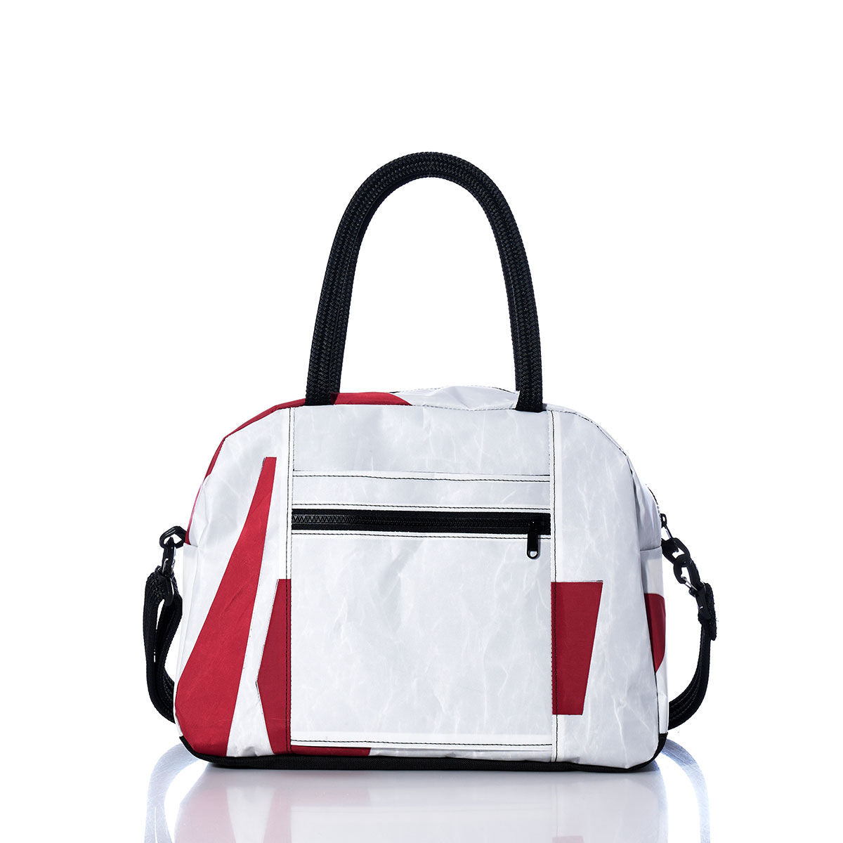 Vintage Red and White Essential Weekender Travel Bag Alternate View