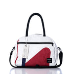 Vintage Red and Blue Essential Weekender Travel Bag