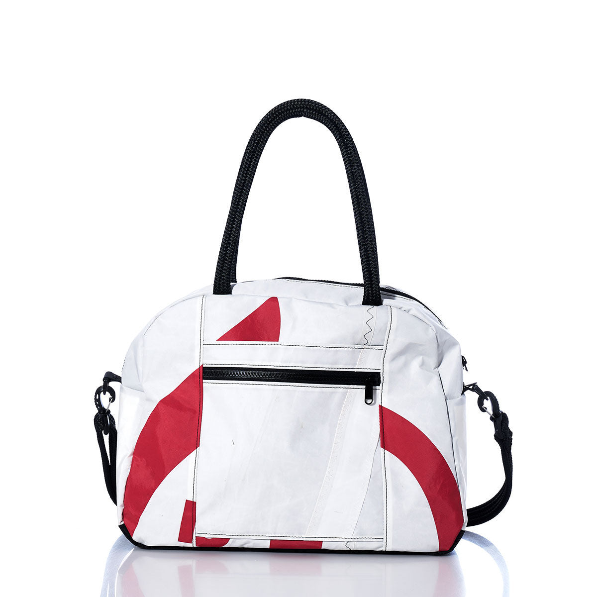 Vintage Red and White Essential Weekender Travel Bag Alternate View