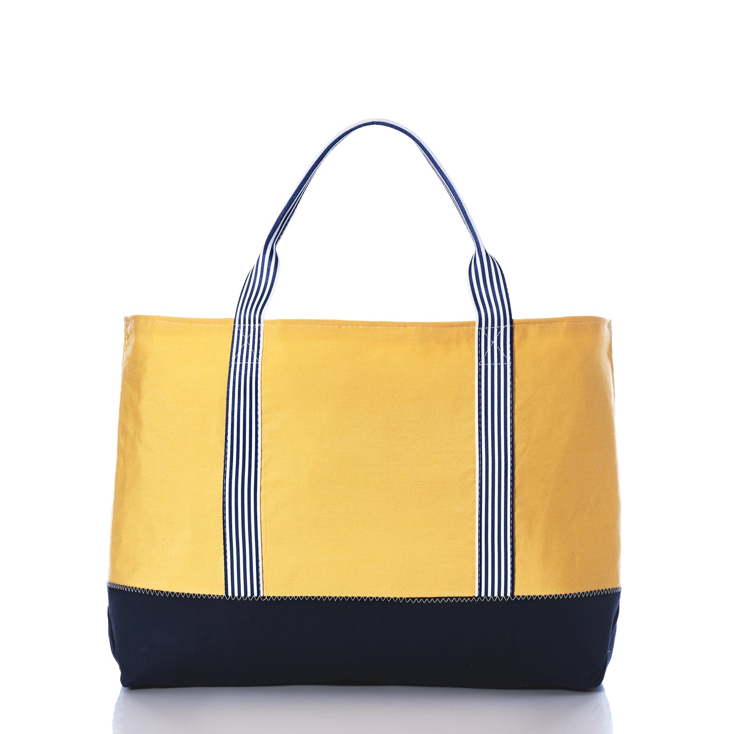 Vintage Yellow Canvas Large Tote