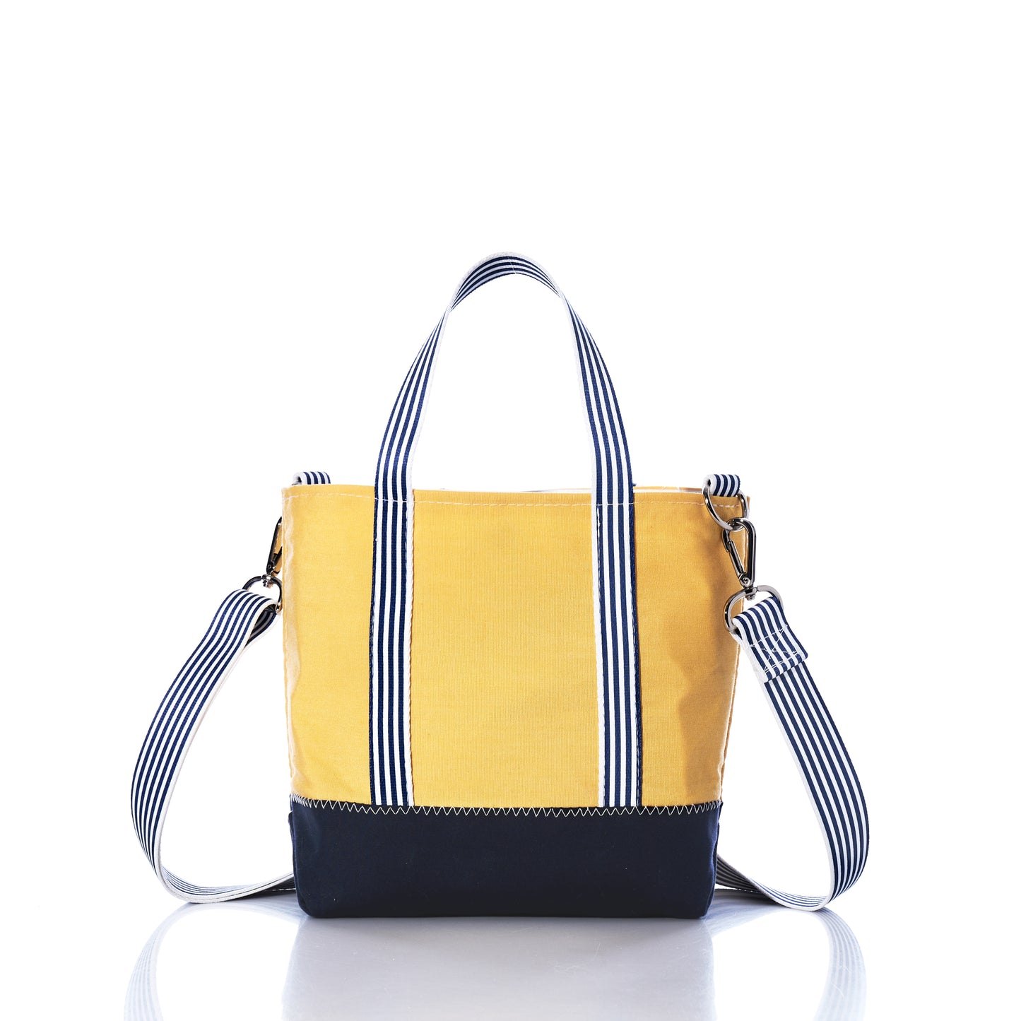 Vintage Yellow Canvas Crossbody Tote
