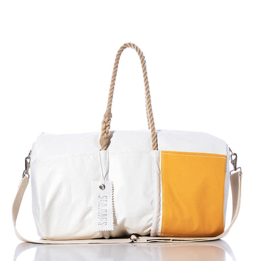 Vintage Yellow Stripe Duffel