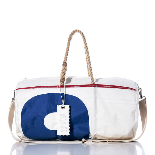 Vintage Blue 9 Duffel