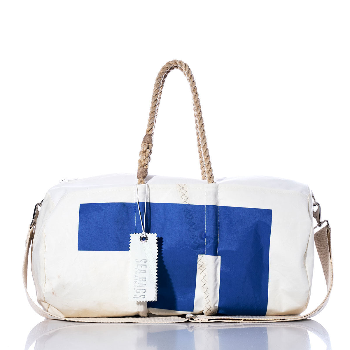 Vintage Blue F Duffel