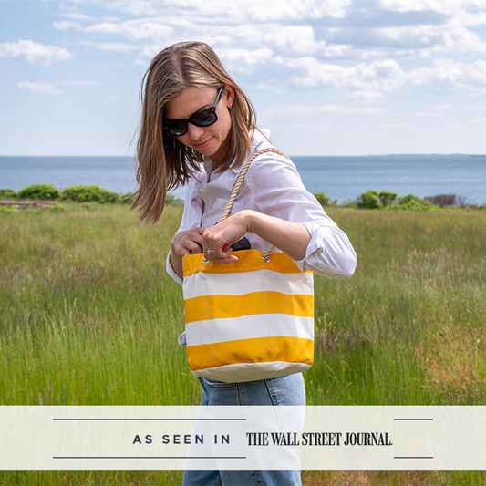 Yellow Stripe Essential Handbag