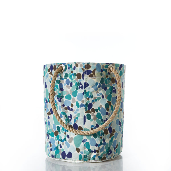 1点のみ✦︎︎︎バッグカービング オーシャンジュエル Sea Glass Print Beachcomber Bucket Bag – Sea Bags
