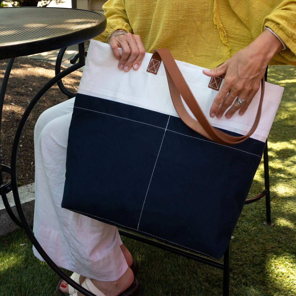 Navy Chebeague Market Tote Alternate Image 5