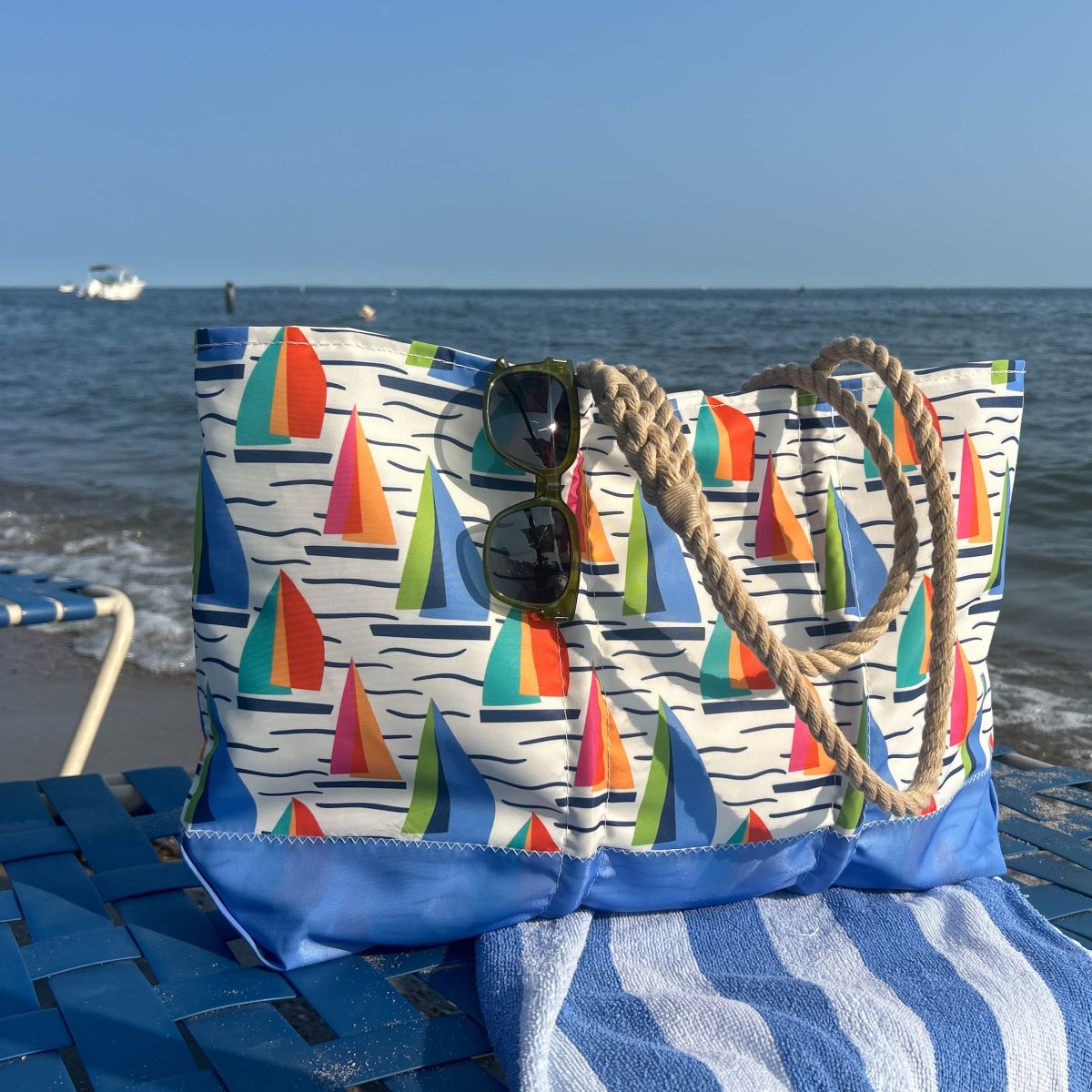Kate Nelligan Full Sail Ogunquit Beach Tote – Sea Bags