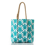 Aquamarine Sea Turtle Tote