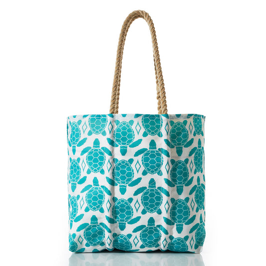 Aquamarine Sea Turtle Tote Alternate Image 1