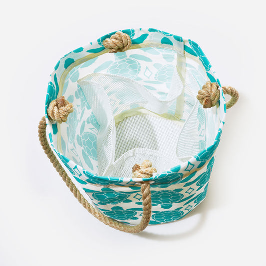 Aquamarine Sea Turtle Beachcomber Bucket Bag Alternate Image 1