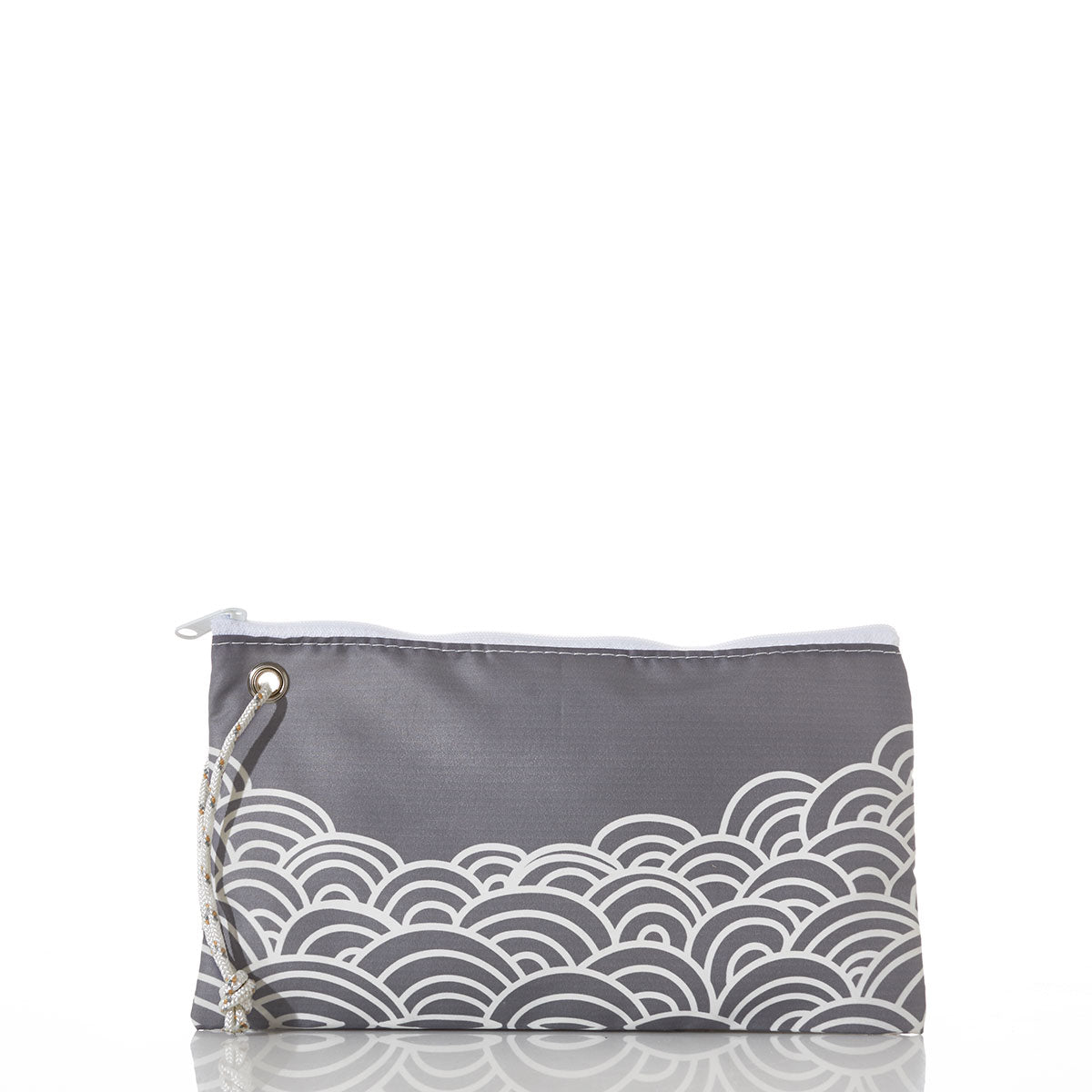 Gold Mermaid Tail and Waves Large Wristlet Alternate Image 1