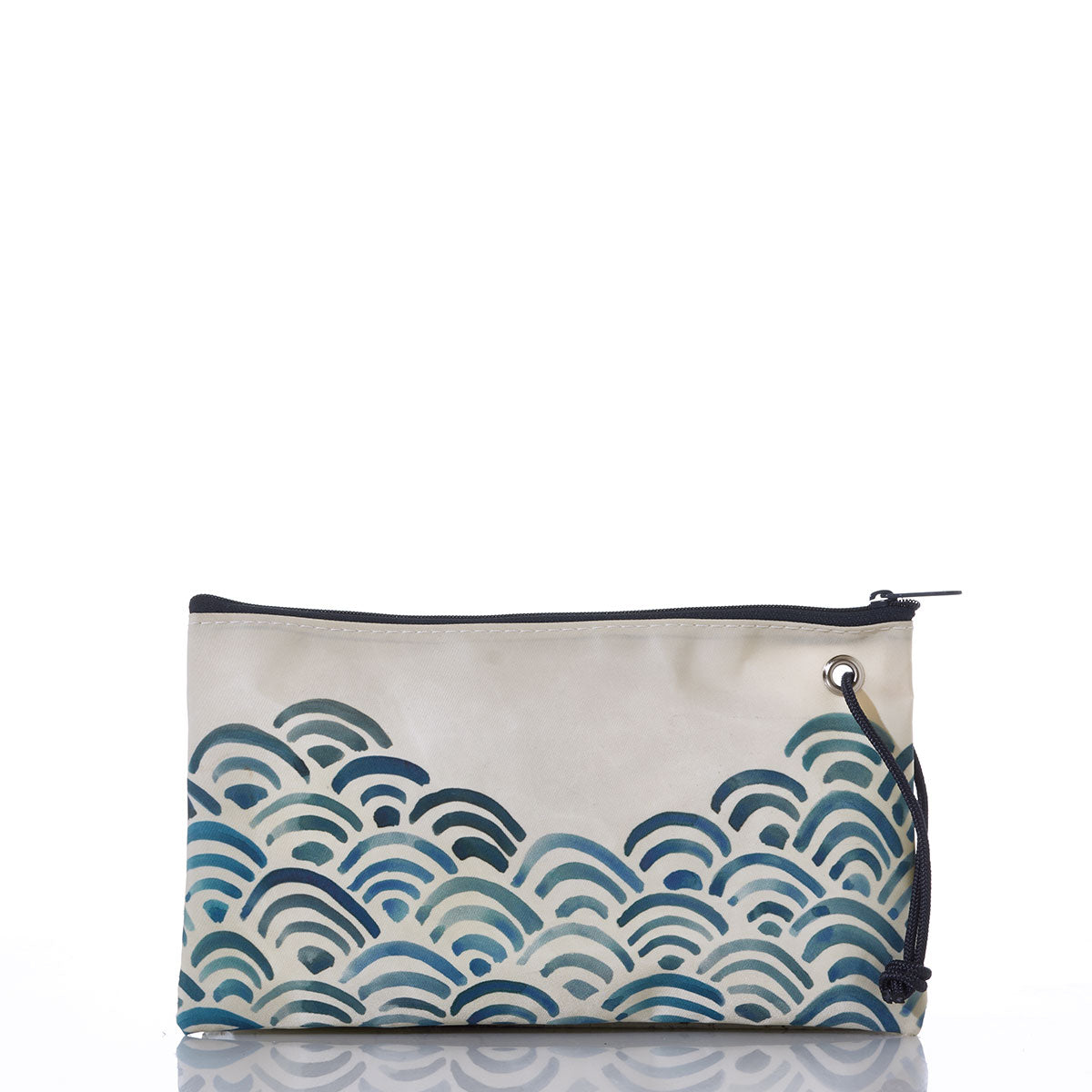 Watercolor Waves Large Wristlet