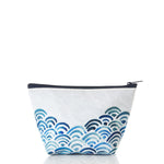 Watercolor Waves Cosmetic Bag
