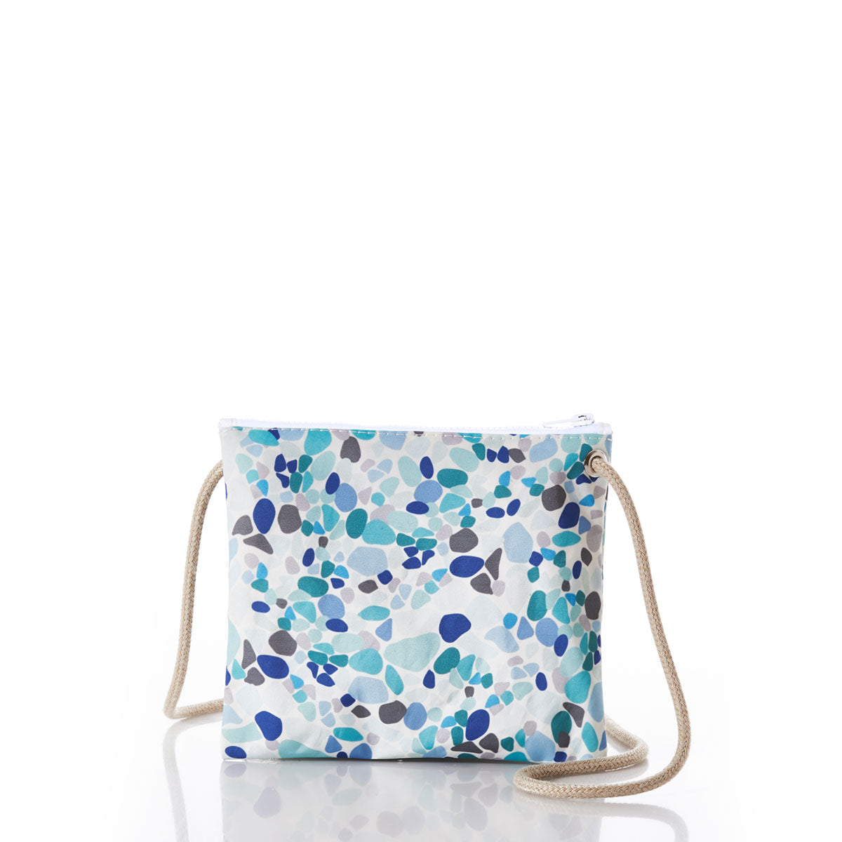 Sea Glass Print Slim Crossbody