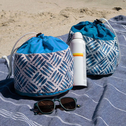 Fish Print Ditty Bag