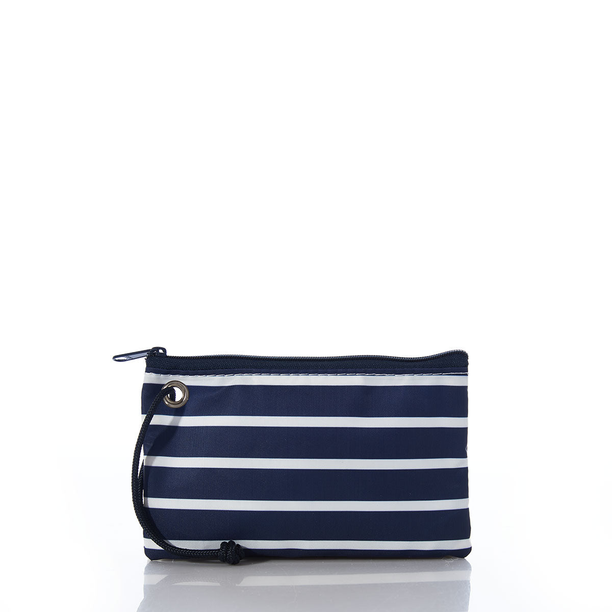 Red Anchor on Navy Stripes Wristlet Alternate Image 1