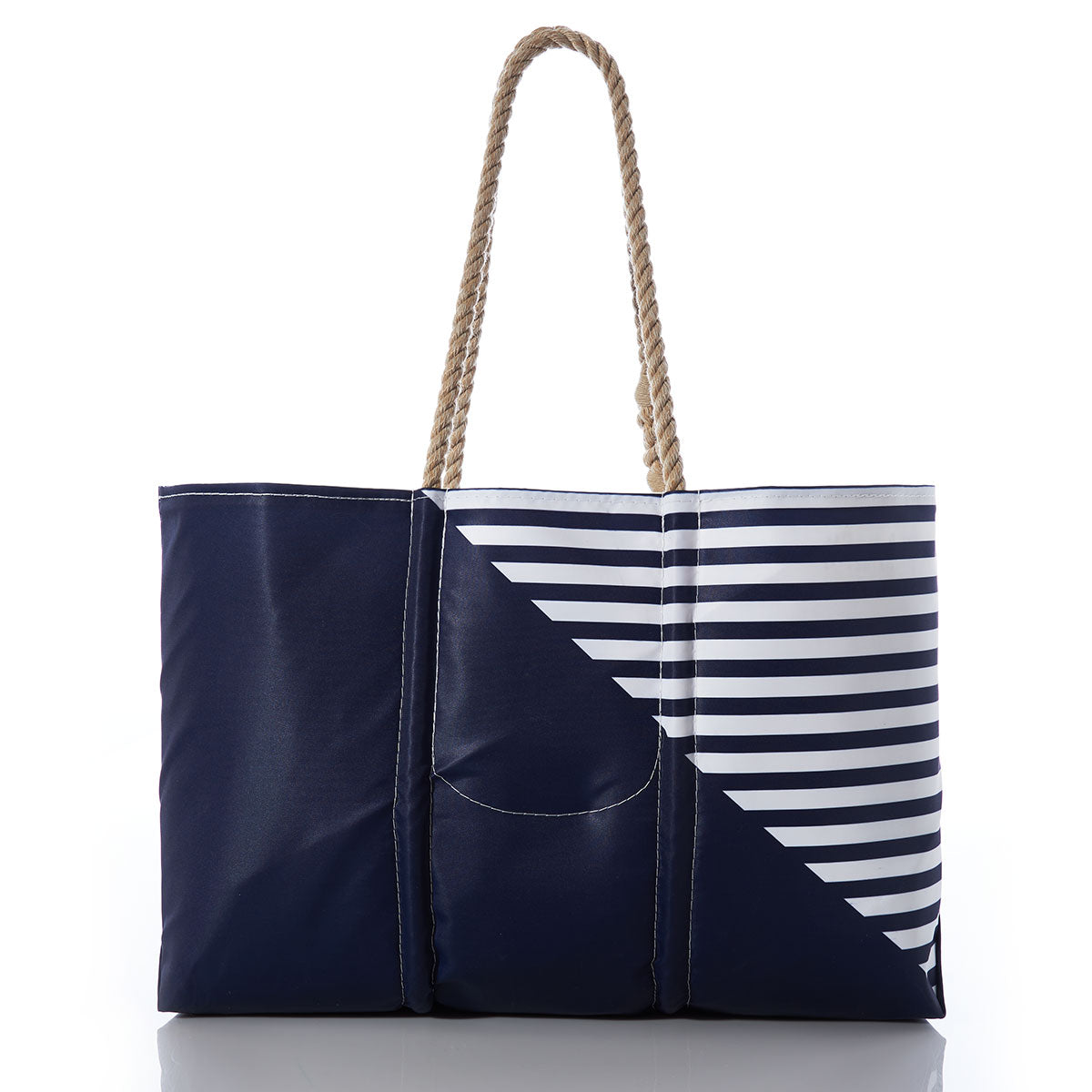 Custom Monogram Breton Stripe Anchor Tote Alternate Image 1