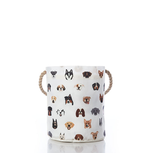 Popular Pups Print Bucket Bag