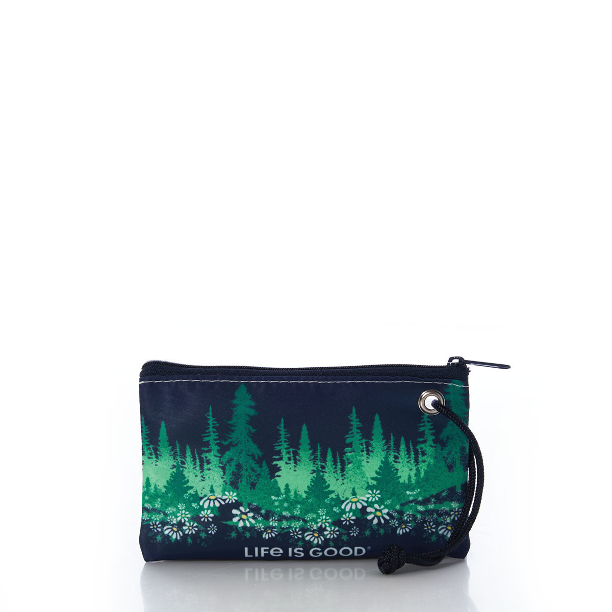 Life is Good Daisy Forest Wristlet