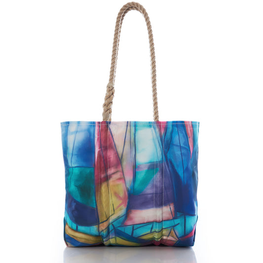 Multicolor Sailboats Tote