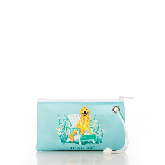 Life is Good Garden Golden Wristlet