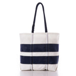 Navy Double Stripe Tote