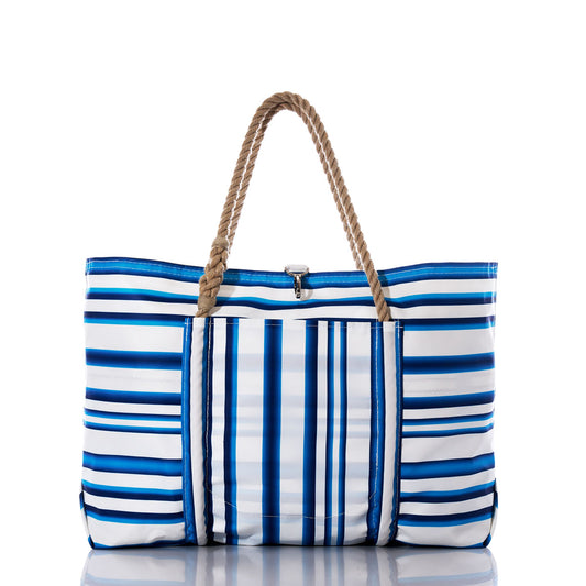 Santorini Stripe Pier Tote