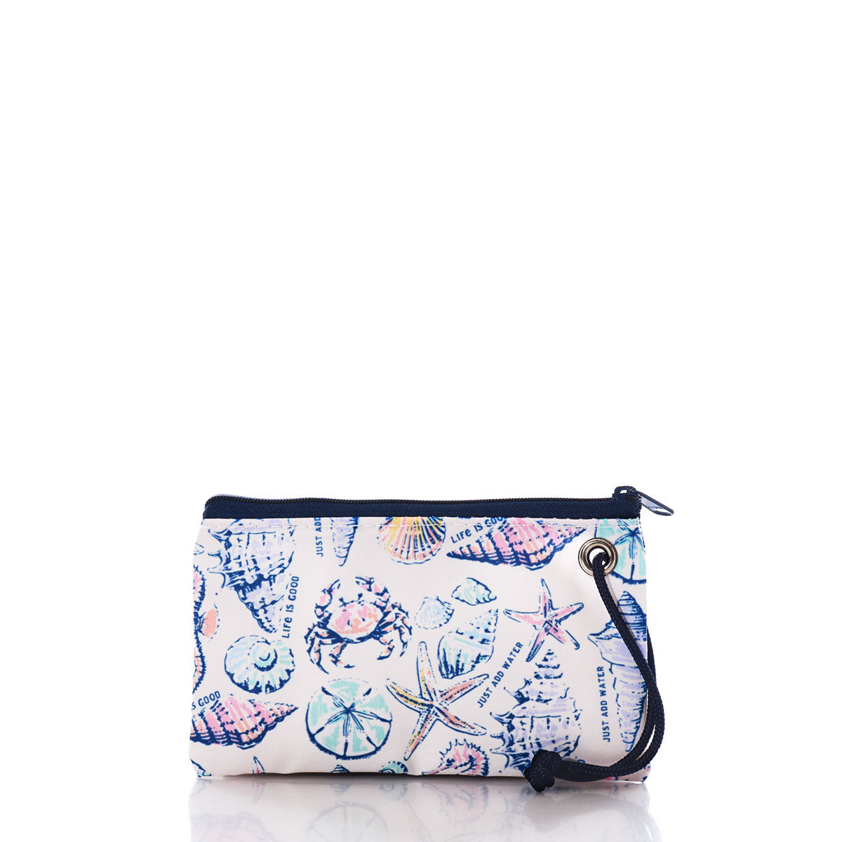 Life Is Good Shell Print Wristlet