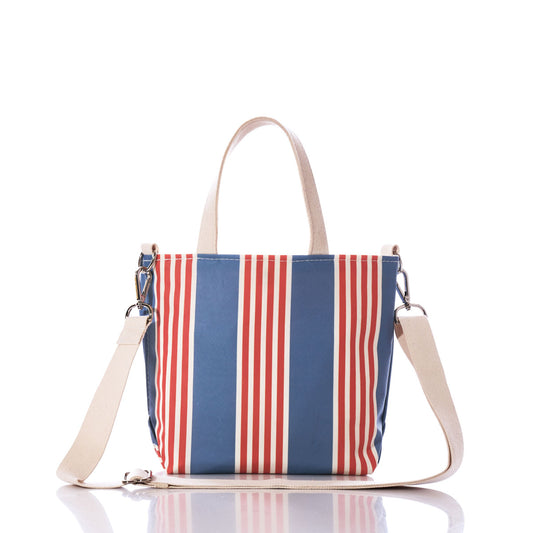 French Stripe Crossbody Tote
