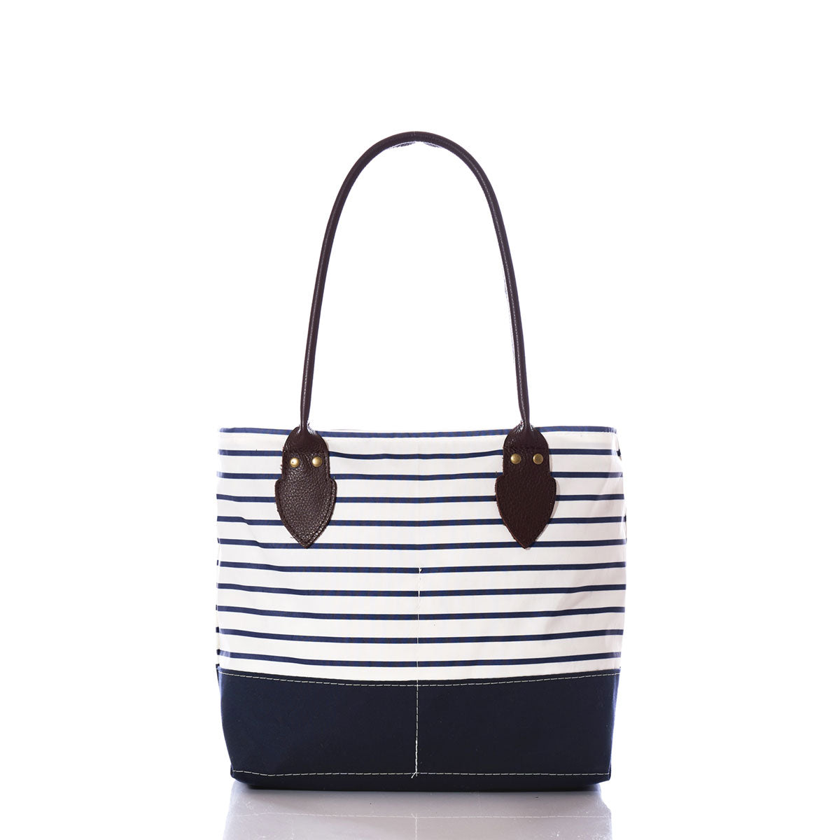 Navy Mariner Stripe Chebeague Handbag – Sea Bags