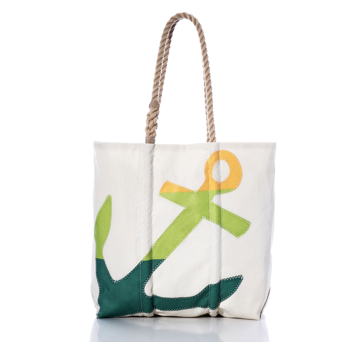 Rainbow Anchor Medium Tote Yellow/Green