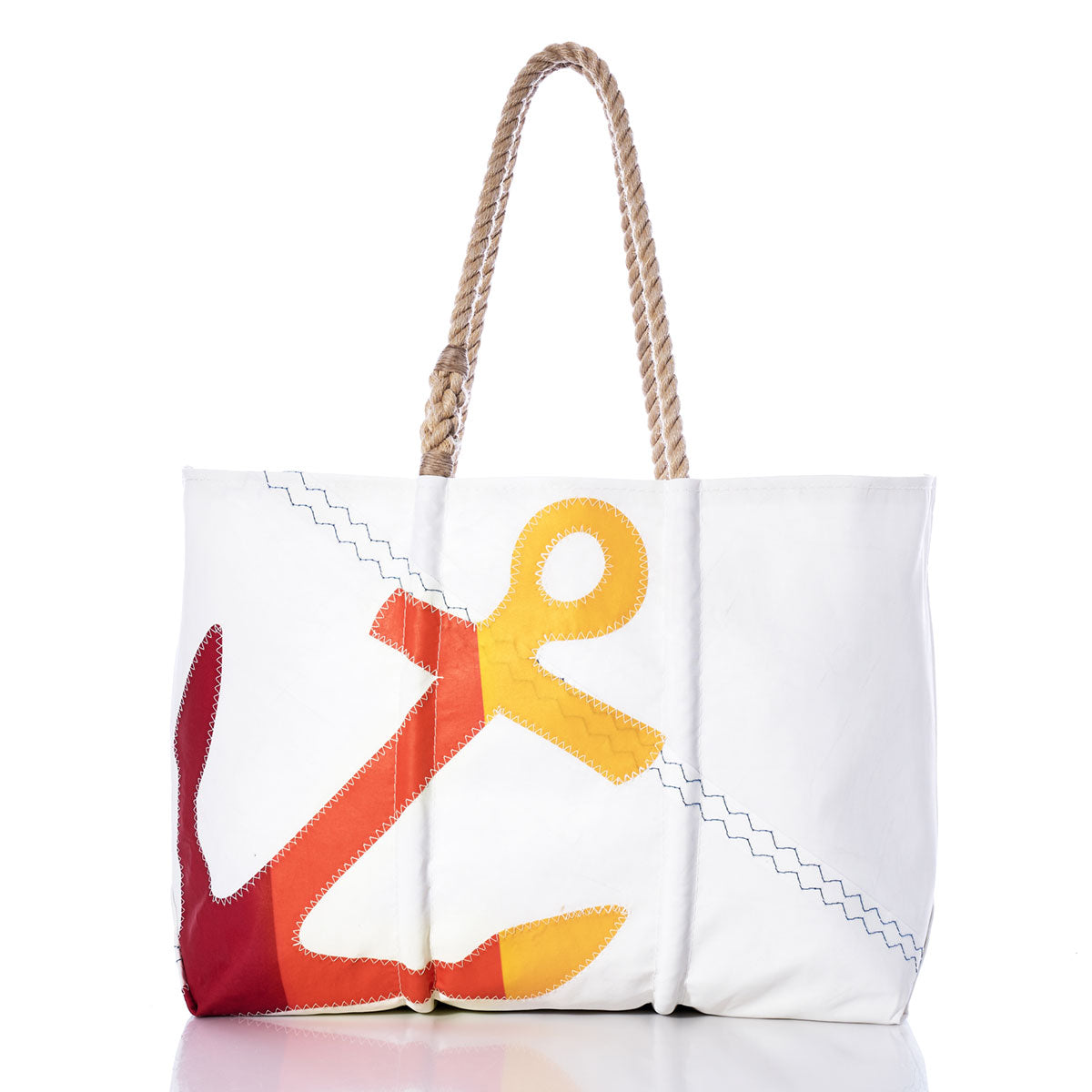 Rainbow Anchor Large Tote Red/Orange