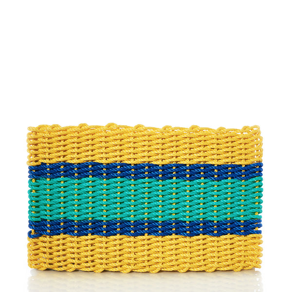 Fisherman Rope Mat - Blue & Yellow Stripe – Sea Bags