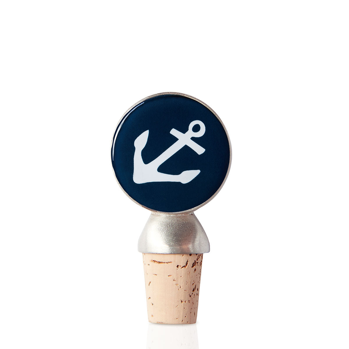 Navy Anchor Wine Stopper