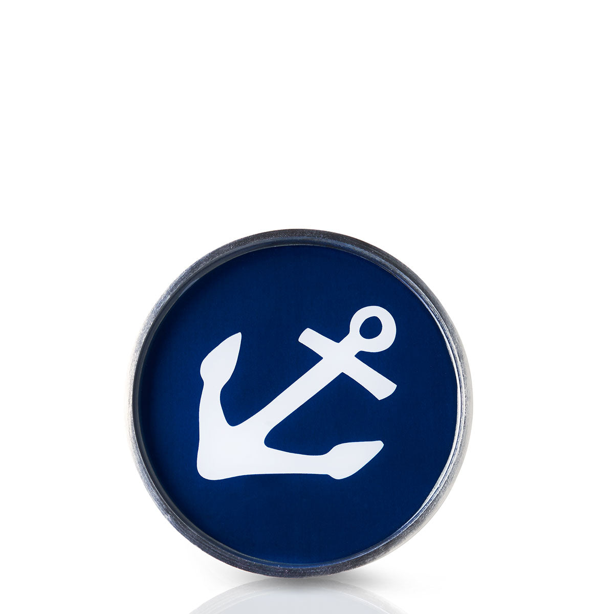 Navy Anchor Wine Bottle Coaster